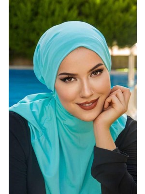 Mint Hijab Havuz ve Deniz Bonesi