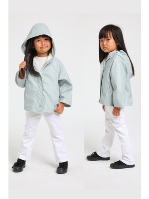Teeny Weeny Unisex Çocuk Su Geçirmez Kapüşonlu Yağmurluk