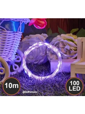 DükkanOn 10 Metre Peri LED Mor Animasyonlu