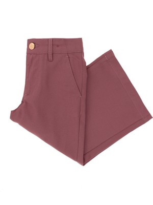 U.S. Polo Assn. Kız Çocuk Gül Kurusu Pantolon (Kanvas-Chino) 50301365-VR026