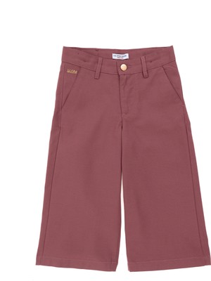 U.S. Polo Assn. Kız Çocuk Gül Kurusu Pantolon (Kanvas-Chino) 50301365-VR026