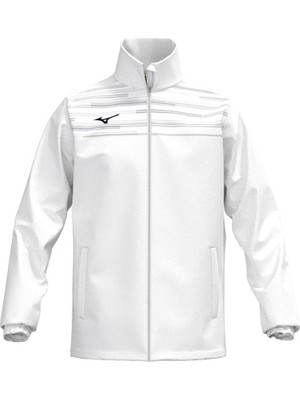 Mizuno Chiba Micro Jacket Erkek Sweatshirt Beyaz