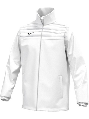 Mizuno Chiba Micro Jacket Erkek Sweatshirt Beyaz