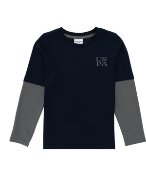 U.S. Polo Assn. Erkek Çocuk Lacivert Tişört Basic 50295551-VR033