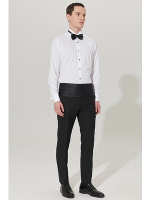 Slim Fit Dar Kesim Ata Yaka Uzun Kollu Klasik Gömlek
