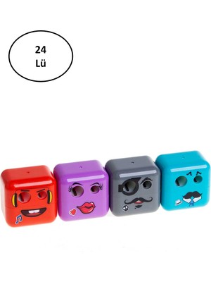 Adel Cubies Emoji Kalemtraş 24'lü - LKM4271-6768