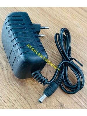 12 Volt 2,5 Amper Adaptör - 12V 2.5A Adaptör Jack Standart 2,5A 12V Adaptör 12 Volt Adaptör Akım ve Ic Korumalı LED Işıklı