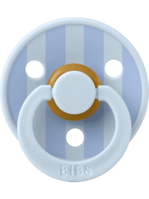 Bibs Studio Colour Block Kauçuk Emzik- Dusty Blue 6Ay+