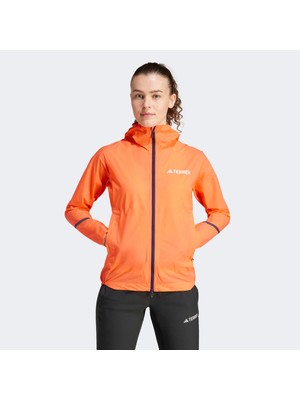 Adidas Terrex Xperior Light Rain Kadın Turuncu Outdoor Ceket.-