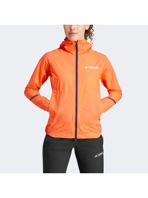 Adidas Terrex Xperior Light Rain Kadın Turuncu Outdoor Ceket.-