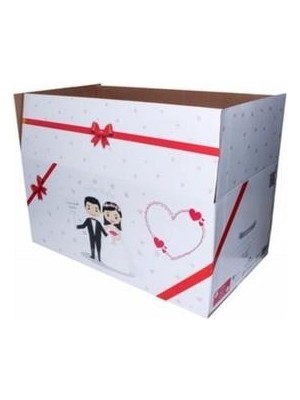 Kolix Isim Etiketli Çeyiz Kolisi Gelin Karton Koli Kutu Ambalaj 57X25X33 cm 25 Adet