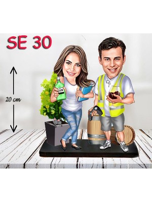 Özcan Tasarım Kişiye Özel Ahşap Biblo - Işçi Biblosu