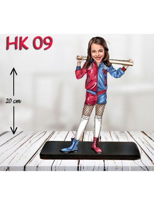 Özcan Tasarım Kişiye Özel Ahşap Biblo - Kız Çocuk Karikatür Biblo - Kahraman 8