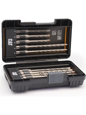 Cat DA03901 10 Parça Tungsten Karbür Sds-Plus Beton Matkap Uç Seti