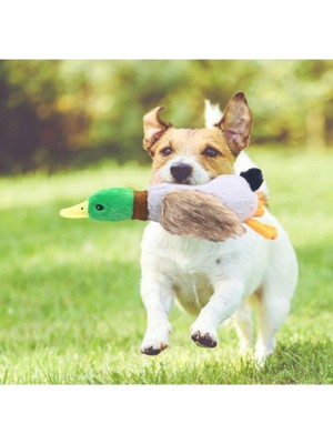 TT Sesli Ördek Şekilli Peluş Köpek Oyuncağı