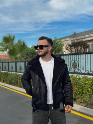 Erkek Içi Kürk Kruvaze Mont