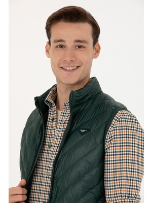 U.S. Polo Assn. Erkek Yeşil Yelek (Dokuma) 50269097-VR054