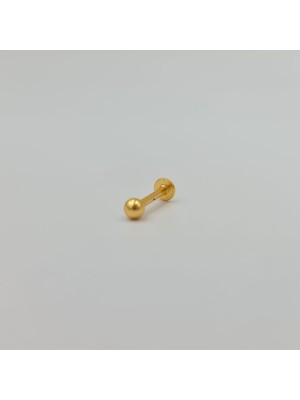 SE Jewellery Cerrahi Çelik Gold Top Küpe Tragus Helix Kıkırdak Piercing