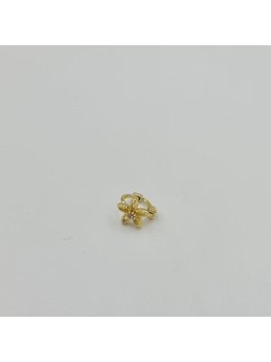 SE Jewellery Cerrahi Çelik  Gold Papatya Halka Küpe Tragus Helix Kıkırdak Piercing