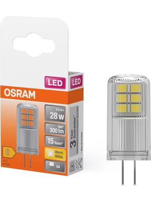 Osram Led Kapsül 2.6W 2700K 300lm G4 Duy Sarı Işık Ampul