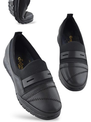 0248 Rahat Ortopedik Taban Günlük Kadın Ayakkabı Babet Kadın Kışlık Ayakkabı