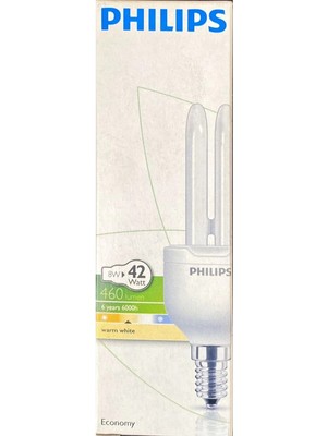 Philips 8 Watt Tasarruflu Ampul-Sarı Işık