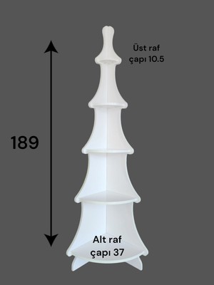 Dekoratif Köşe Rafı