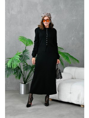 Kadın Uzun Etekli Ikili Triko Takım