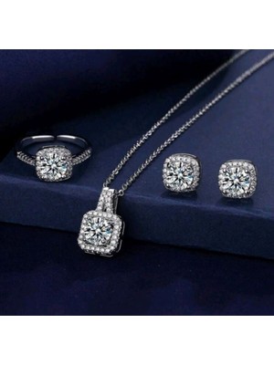 SE Jewellery Silver Şık Gösterişli Baget Set