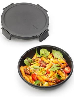 Brabantia Make Take Dark Grey Plastik Yemek Taşıma Tabağı 1l