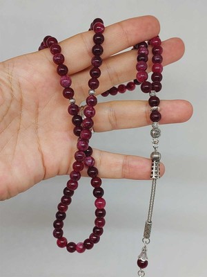 Yaşam Tohumu Lal (Granat) (Garnet) Taşı 99LUK Tesbih 6mm (42235)