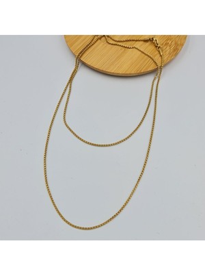 SE Jewellery Gold 1 mm 70 cm Klasik Zincir