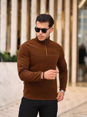 Northerner Yarım Fermuar Erkek Polar Kışlık Polar Anti-Pilling