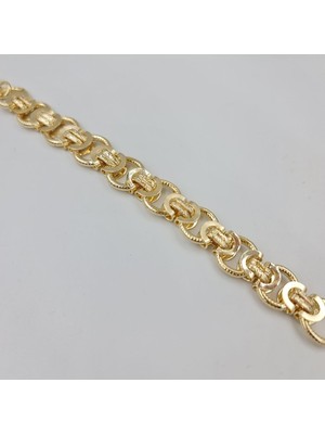 SE Jewellery Gold Gösterişli Kalın Kadın Bileklik