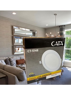 Cata 15 Watt Panel LED CT-5148 Beyaz Işık Alüminyum Kasa