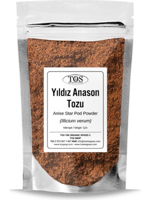 TOS The Organic Spices Yıldız Anason Tozu 50 gr