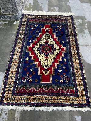 DesignEv 128X202 cm El Dokuma Canlı Renkli Lüks Etnik Dekoratif Türk Halısı