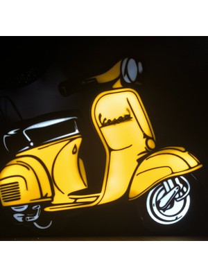 Work3d Vespa Light Box - Masaüstü Lamba - Dekoratif - Modern