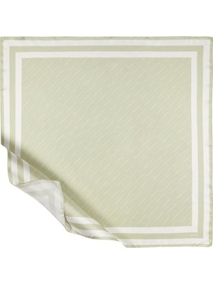 Ipekevi Çizgili Signature Tivil Eşarp 01137-ÇAĞLA Yeşili