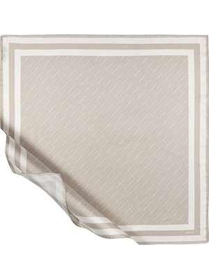 Ipekevi Çizgili Signature Tivil Eşarp 01137-AÇIK Taş