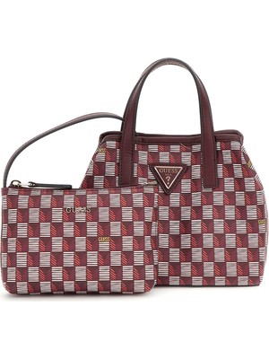 Guess Bordo Kadın Omuz Çantası HWJT9344750-CTG