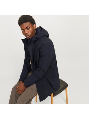 Jack & Jones Erkek Rüzgara Dayanikli Kapüsonlu Parka - Keen