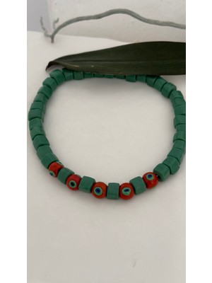 Mi Brillo Accessories Yeşil Cam Boncuk Bodrum Kolye