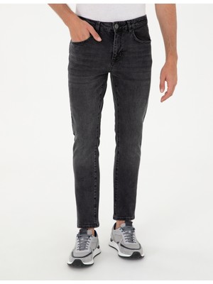 Pierre Cardin Erkek Siyah Slim Fit Jean Pantolon 50295867-VR046