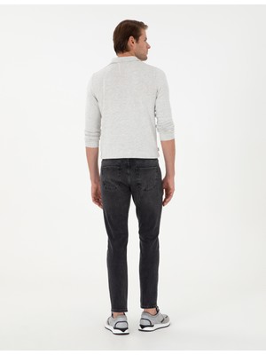 Pierre Cardin Erkek Siyah Slim Fit Jean Pantolon 50295867-VR046