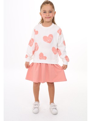 Toontoy Kız Çocuk Baskılı Elbise