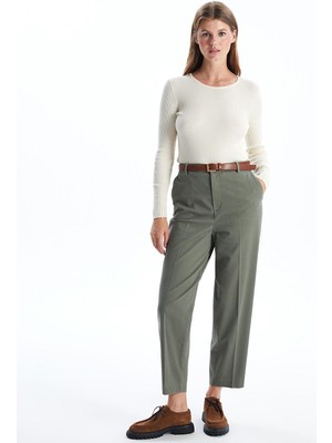 Lcw Vision Beli Kemerli Havuç Kesim Kadın Pantolon