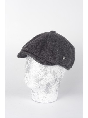 mercantoptan Kışlık 8 Parca Balık Sırtı Italyan Kalıp Yünlü Peaky Blinders Model Erkek Kasket Şapka