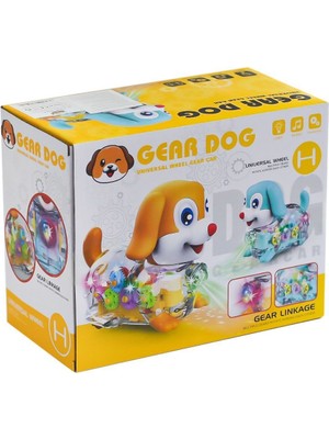599-29 Şeffaf Sesli Yürüyen Köpek -Prestij Oyuncak