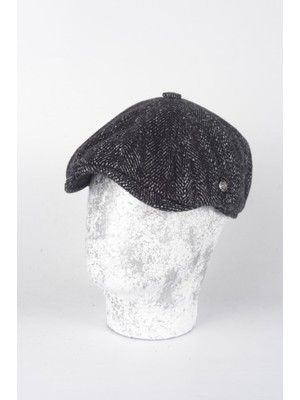 mercantoptan Kışlık 8 Parca Balık Sırtı Italyan Kalıp Yünlü Peaky Blinders Model Erkek Kasket Şapka